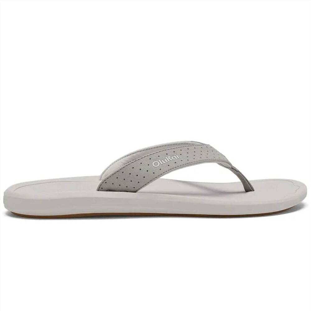 NEW OLUKAI men's ki'i beach sandal in ash/sterling